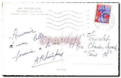 Villerville — Najświętsza Maryja Panny z Grzyw — Réal-Photo — Rewers