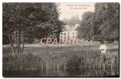 Castelo de Bonnevaux — Um canto do parque — editor não identificado