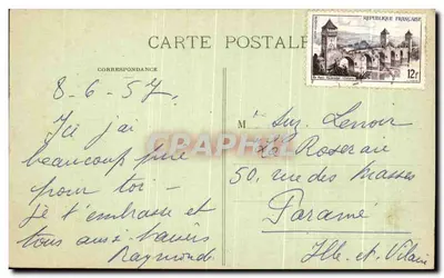 Buglose - Kaplica Cudów — Marcel Deliboy, fototypia, Bordeaux, n°18 — Rewers