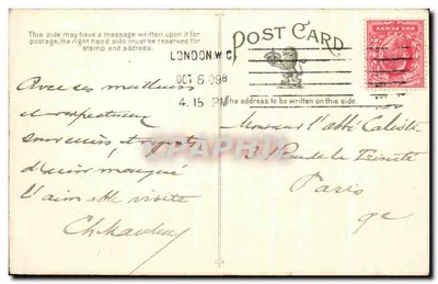 Hotel Metrópole — Londres — editor P.D.R. — Verso