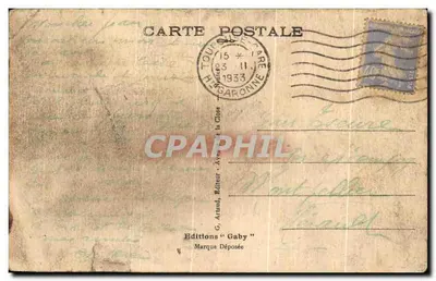 Toulouse — Un coin du Square Wilson et perspective des allées Jean-Jurès — Éditeur G. Artaud, Gaby — Verso