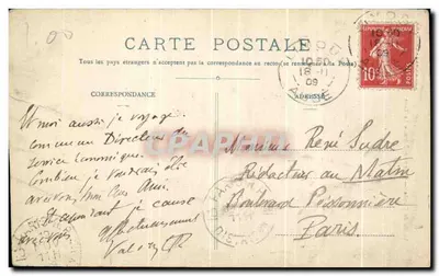 Wąwoz Aude — Pierre-Lys — Most kolejowy — G. Bien, Linaux — Rewers