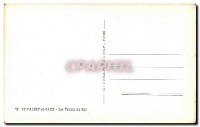 ST-VALERY-en-CAUX — Les Tennis du Bar — C.A.P. Paris — Rewers