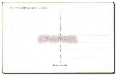 ST-VALÉRY-en-CAUX — La Digue — G. Réaul, éditeur — Verso