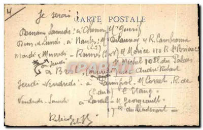 Blois — Rue Denis Papin, widok z monumentalnego schodów — wydawca: R. Baudry & Cie, nr 4 — Rewers