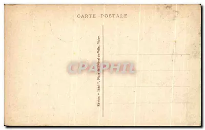 Bilhete postal antigo A Auvergne Pittoresque Rodovia Automóvel Do Puy de Dome a l'Arret do col de Ceyssat — Verso