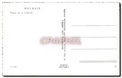 Roubaix — Praça da Liberdade — Estel — Verso