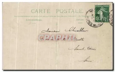 Karnawał w Nicei — Pamiątka luty-marzec 1908 — wydawca nieznany — Rewers
