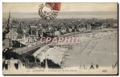 Bilhete postal antigo Le Havre Panorama Tirado do Nice Havrais