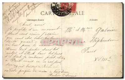Bilhete postal antigo Le Havre Panorama Tirado do Nice Havrais — Verso