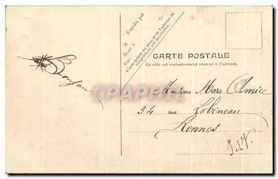 Cherbourg — A Terrasse do Casino — V.P. Paris No. 29 — Verso