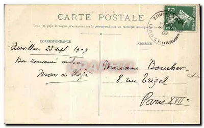 Plac Valence-d'Agen, widok z coteaux de Castels (widok panoramiczny) — LE TARN-et-GARONNE — A. G. Donnac — Rewers