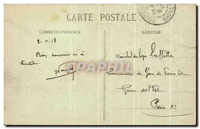 Chagny - O Canal e a Tranchée — Millot, editora — Verso