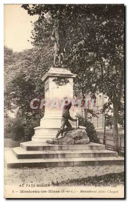 Montceau-les-Mines (S.-et-L.) — Monumento a Jules Chagot — B. R. Paris