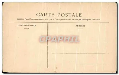 Tarjeta postal antigua Conde En Brie La Mairie Et La Halle — Reverso