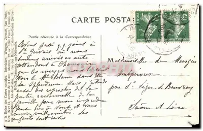 Chamonix — Pont de Sainte-Marie sur le chemin de fer électrique — éditeur anonyme — Verso