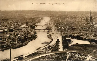 Rouen — Vista geral para a Sena — C.V. 421