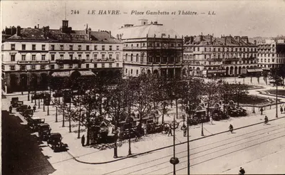 Le Havre — Place Gambetta e Teatro — LL