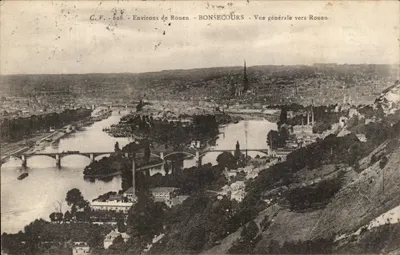 BONSECOURS — Vista geral em direção a Rouen — C.V. 628