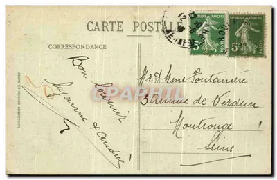 BONSECOURS — Vista geral em direção a Rouen — C.V. 628 — Verso