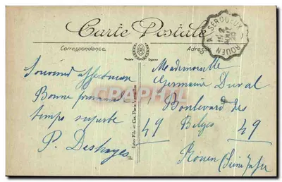 Saint-André-sur-Cailly (S.-Inf.) — Zamek Saint-Jean — Foto D. L. T. — Rewers