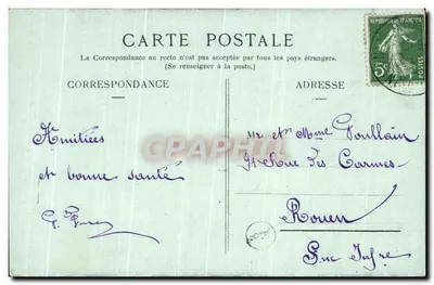 Veuves-les-Roses — Rue Carnot & Hôtel des Toureilles — Editor não identificado, número de série não visível — Verso