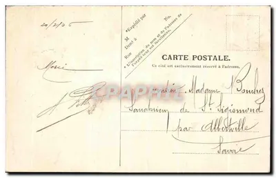 Rouen — A Torre da Igreja de São Ouen — editor não visível — Verso
