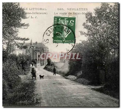 Veulettes (Seine-Inférieure) — A estrada de Saint-Martin — L.J. n°585