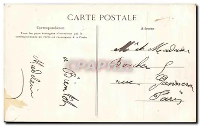 Veulettes (Seine-Inférieure) — A estrada de Saint-Martin — L.J. n°585 — Verso
