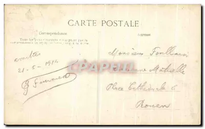 Caudebec-en-Caux — Bord da Seine — Editor ELD, n°9 — Verso