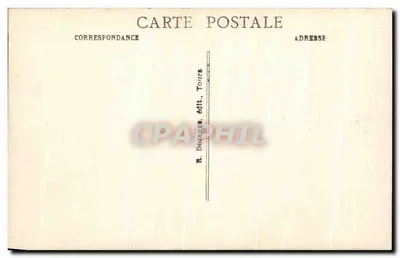 Chenonceaux (Loire-et-Loire) — Ogrody i rzeka Cher — R. D. — Rewers