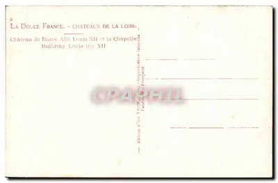 Zamek w Blois — Skrzydło Louisa XII i kaplica — Yvonn, n°5 — Rewers