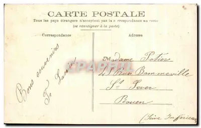 Montrichard — A Estrada de Tours — Imp. E. Blondeau, Montrichard — Verso