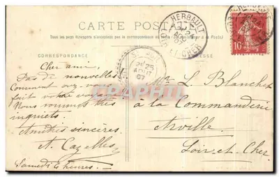 Herbault (L.-et-C.) - Zamek Guérinet — Papeterie E. Grenonillot — Rewers