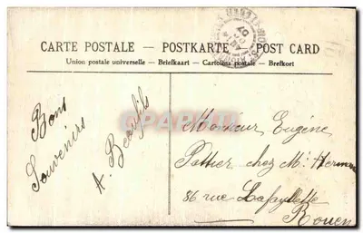 St-Aignan-sur-Cher — Discesa di Pisse-Vache — G. Gondherge, ed. Riproduzione vietata — Verso