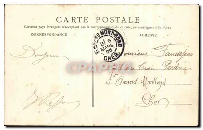 Romorantin — Vista sobre la Sauldre — B.F. Paris, n°48 — Reverso
