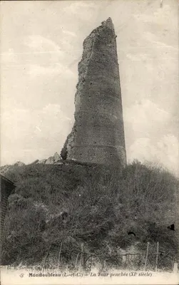 Mondoubleau (Loir-et-Cher) — A Torre Inclinada (século XI) — Ed. H. Lecomte