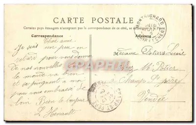 Montrichard - Most nad Cherem — wydawca R.R. Paris, nr 13 — Rewers