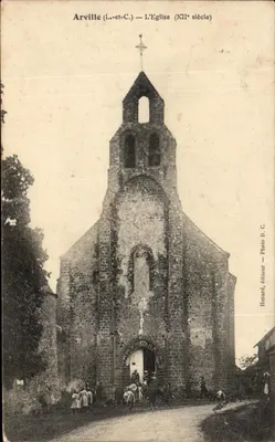 Arville (Loir-et-Cher) — Die Kirche (12. Jahrhundert) — Henard, Verlag — Foto D. C.