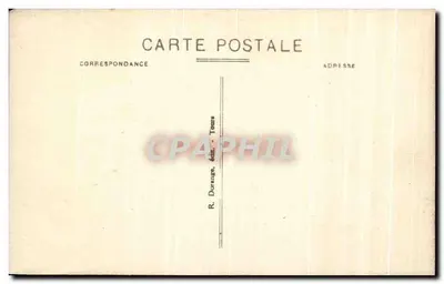 Fougères-sur-Bièvre — Het Kasteel — R. Dorainge, uitgever, Tours — Achterkant