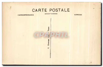 Fougeres-sur-Bièvre — Het kasteel gebouwd onder Lodewijk XI door Pierre de Refuge — R. Doreange, uitg. Tours — Achterkant