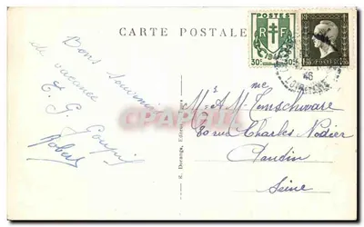 Chissay-en-Touraine — Post Office R.D. — R. Dorange, publisher — Back