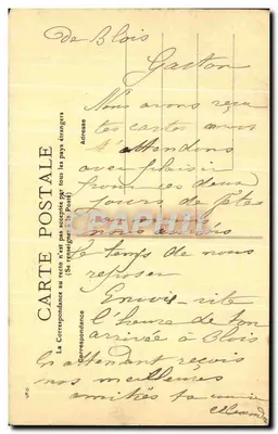 Chambord — Zamek i most nad Cossonem — Wydawca nieznany — Rewers