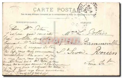 Surroundings of Montrichard — The Castle of la Croix in Monthou-sur-Cher — Publisher Unidentified — Back