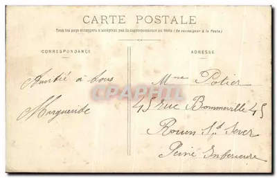 Bourré (Loir-et-Cher) — A Casa dos Templários — H. B. — Verso