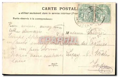 Intorno a MORLAIX — Scioglimento e stagno del vecchio Mulino del Dourduff — Cartolina postale n°3393 — Verso