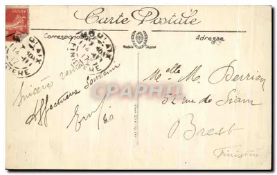 Morlaix — Aleja Parku Kernègues — wydawca Kernègues, nr 128 — Rewers