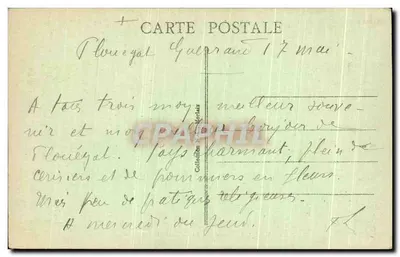 Morlaix (Finistère) — Le Tournant de Toul-Mao — éditeur impr. sur la carte — Achterkant