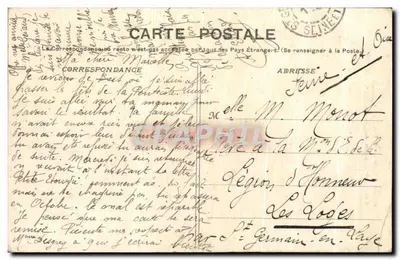 Morlaix - Colegio de Muchachas - Una Celda en el Dormitorio de las Mayores — Reverso