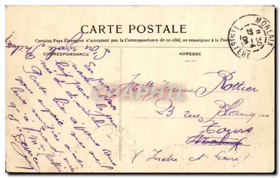 Morlaix — Scuola dei Ragazzi — Cliché Bocher — Verso